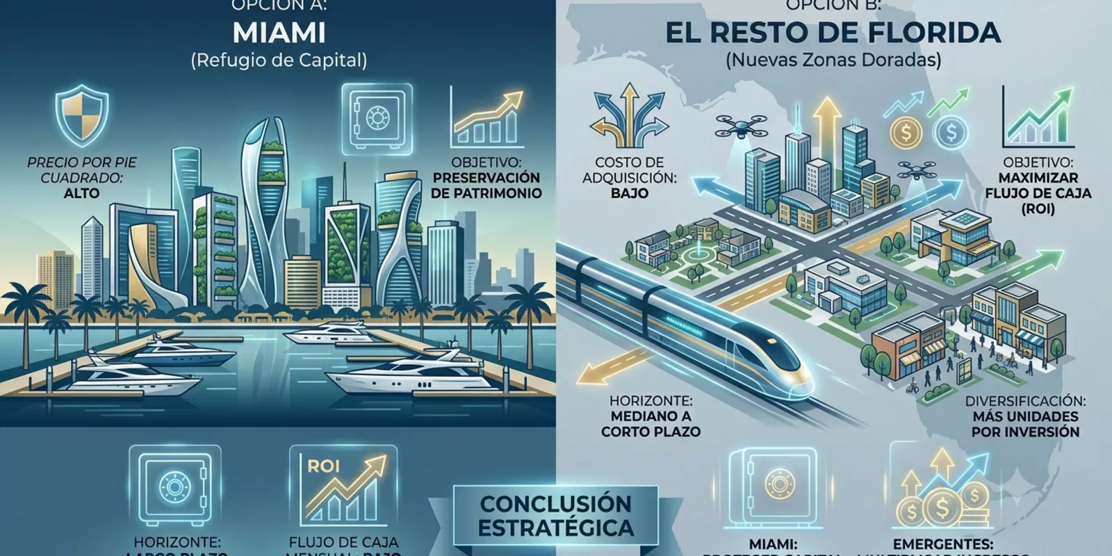 Miami vs. El resto de Florida: ¿Dónde se esconde la verdadera rentabilidad?